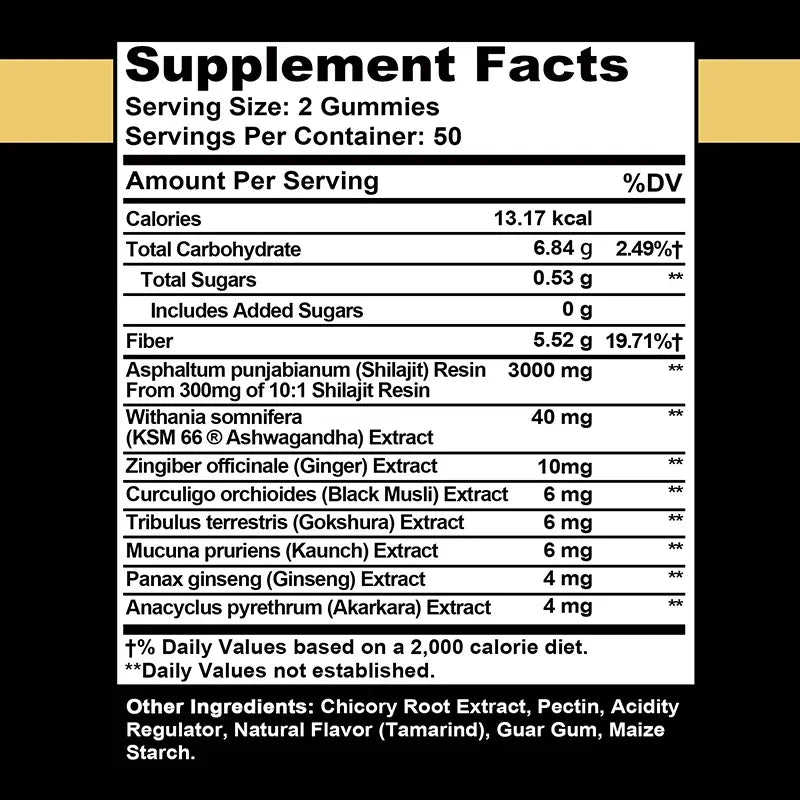 Shilajit Gummies 3000 mg