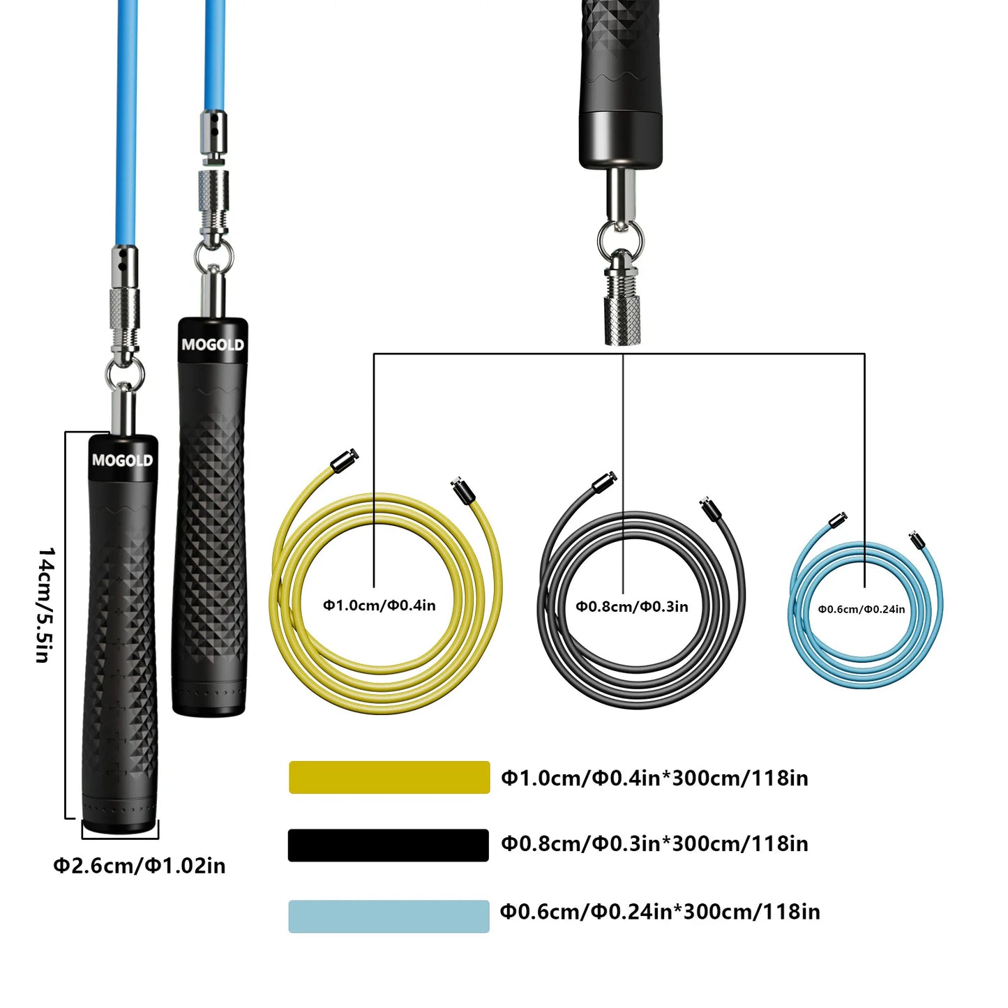 MOGOLD Weighted Jump Rope